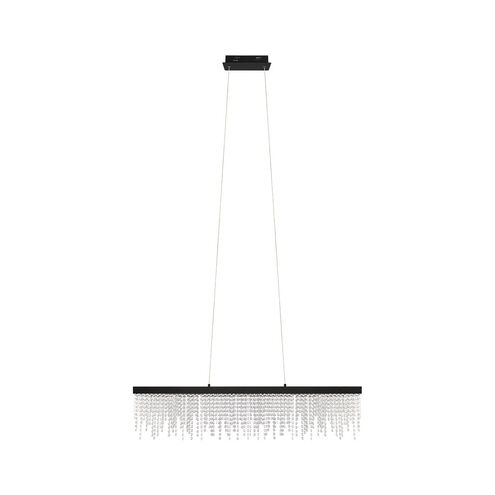 Antelao LED 45.25 inch Black Linear Chandelier Ceiling Light
