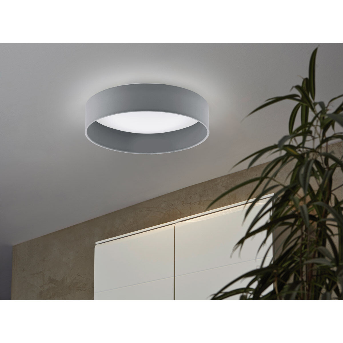 Palomaro LED 12.6 inch Charcoal Grey Flush Mount Ceiling Light