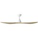 Surfline 52 inch White with Coastal Oak Blades Ceiling Fan