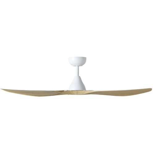 Surfline 52 inch White with Coastal Oak Blades Ceiling Fan