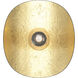 Saceda 1 Light 11.42 inch Black and Gold Leaf Flush Mount Ceiling Light