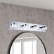 Romendo LED 24 inch Chrome LED Bath Vanity Wall Light
