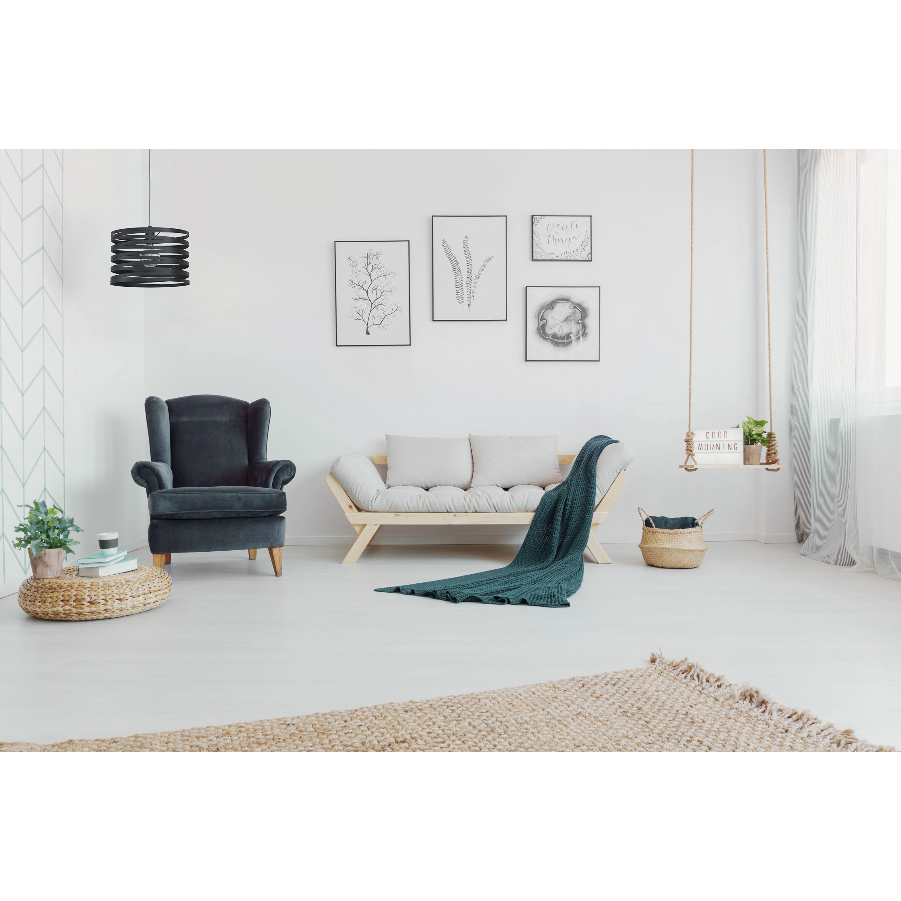 Cremella 1 Light 14.6 inch Black Pendant Ceiling Light