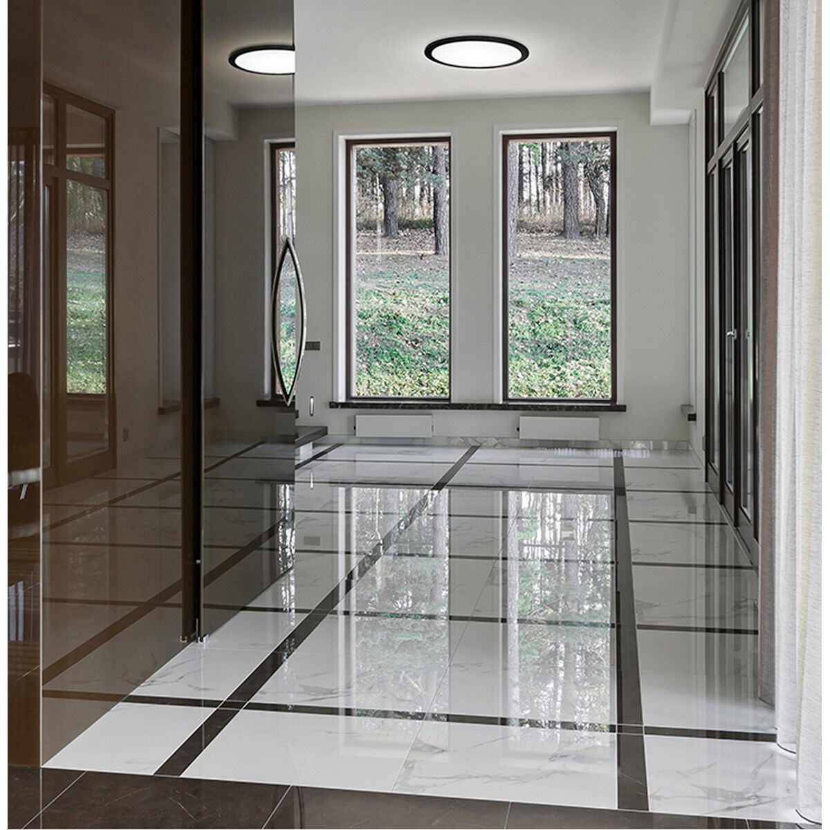 Trago 5 Black Chrome Magnetic Trim, for Trago 5 Flush Mount 203674A