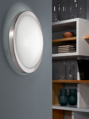 Arezzo 1 Light 14 inch Matte Nickel Wall Light