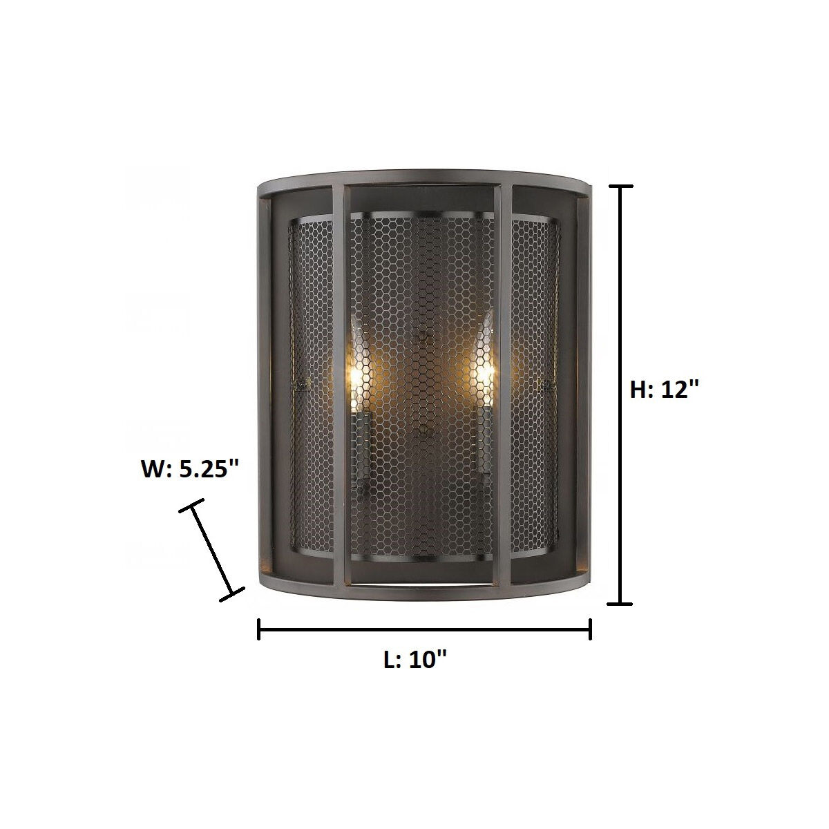 Verona 2 Light 10 inch Steel Wall Sconce Wall Light