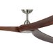 Williwaw 84 inch Brushed Nickel with Acacia Blades Ceiling Fan