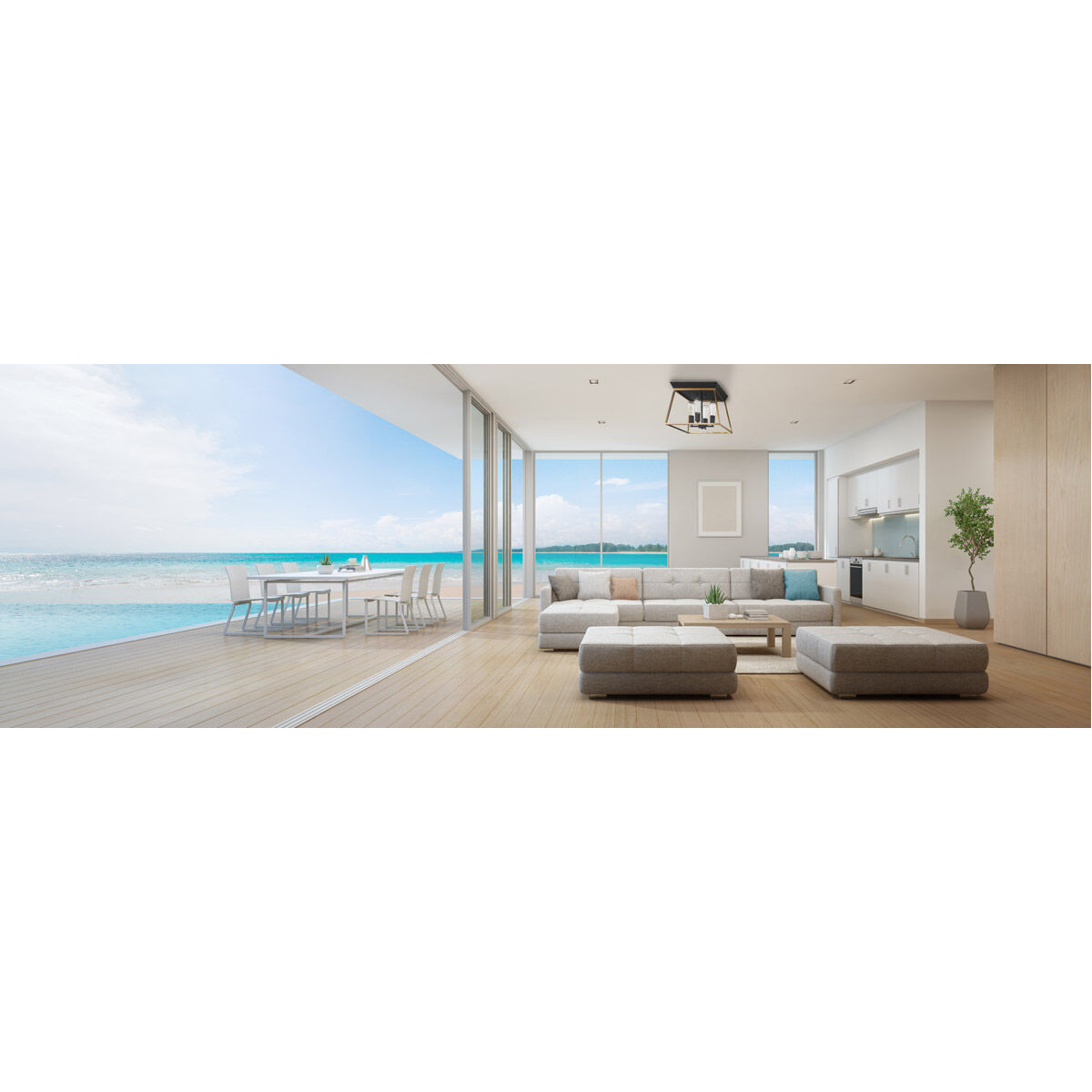 Paulino 4 Light 18.03 inch Brushed Gold and Matte Black Flush Mount Ceiling Light