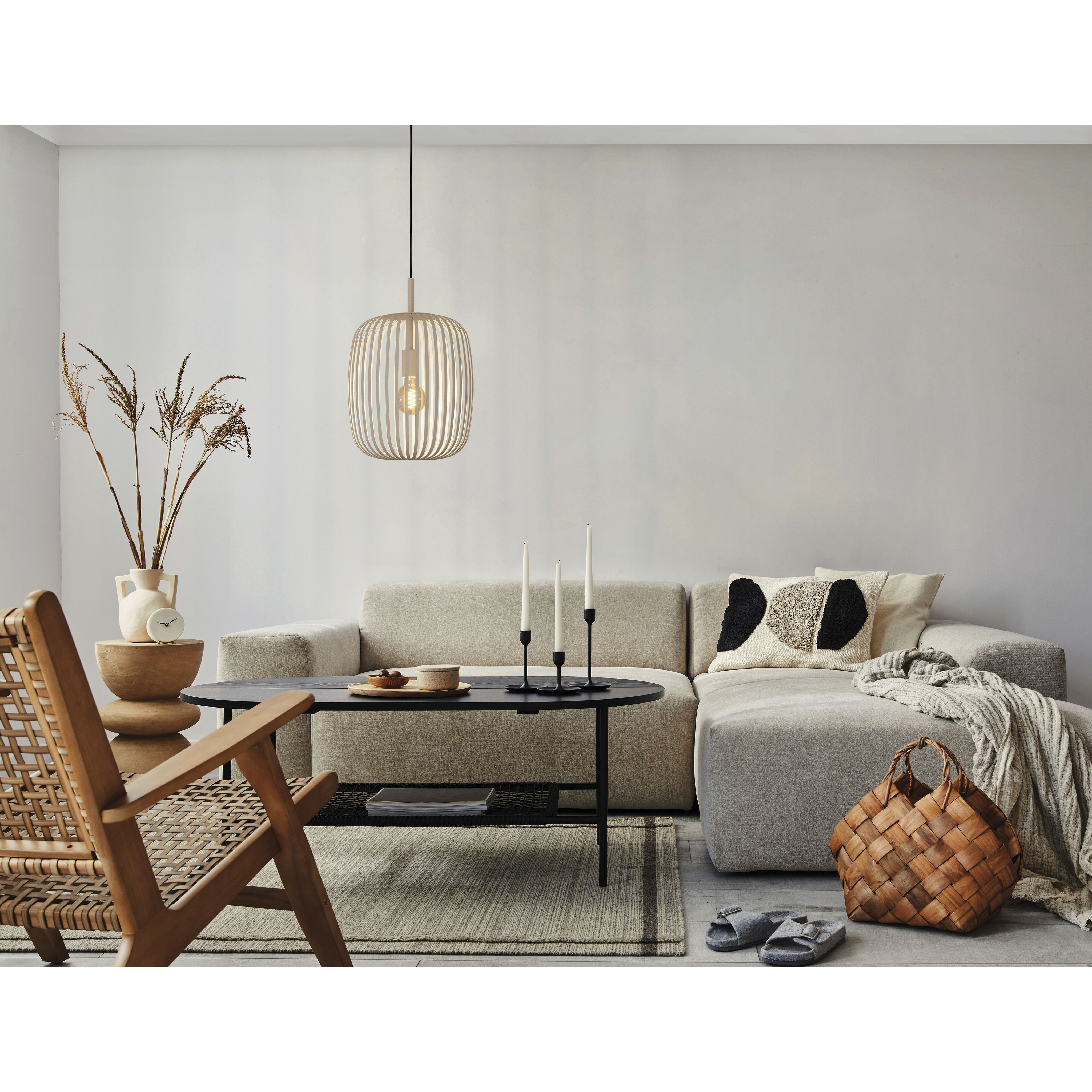 Romazzina 1 Light 12.76 inch Light Sand Pendant Ceiling Light