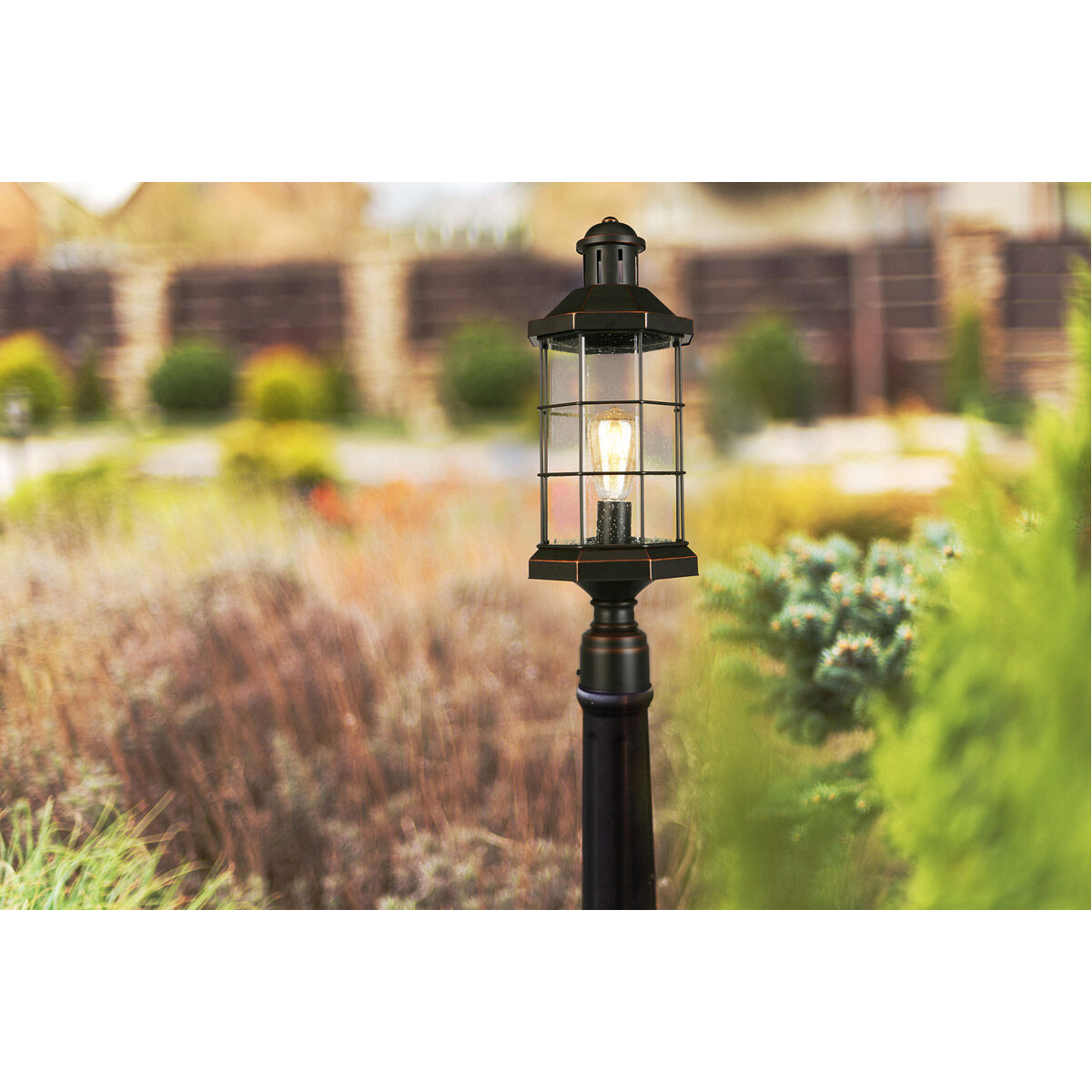 Oil rubbed bronze outdoor lamp post on sale