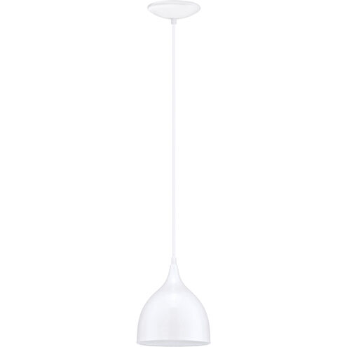Coretto 1 Light 6.69 inch Glossy White Pendant Ceiling Light