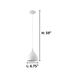 Coretto 1 Light 7 inch Steel and Glossy White Pendant Ceiling Light