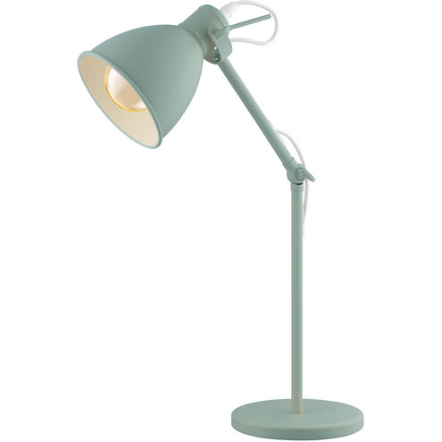Priddy 17 inch 40.00 watt Pastel Light Green Desk Lamp Portable Light 