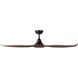 Tirol 60 inch Black with Acacia Blades Ceiling Fan