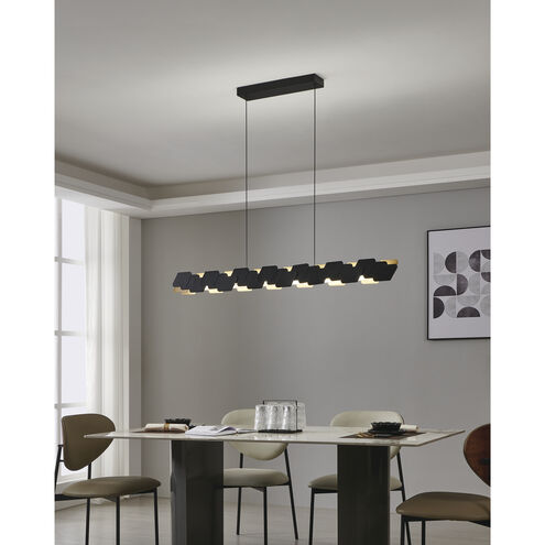 Altagracia LED 2.68 inch Black and Gold Pendant Ceiling Light