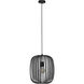 Romazzina 1 Light 12.76 inch Black Pendant Ceiling Light