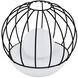Solar 7 inch 0.20 watt Black Outdoor Table Lamp