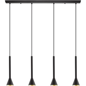 Cortaderas LED 40 inch Matte Black Linear Pendant Ceiling Light