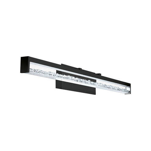 Cardito LED 39.37 inch Matte Black Bath Vanity Wall Light