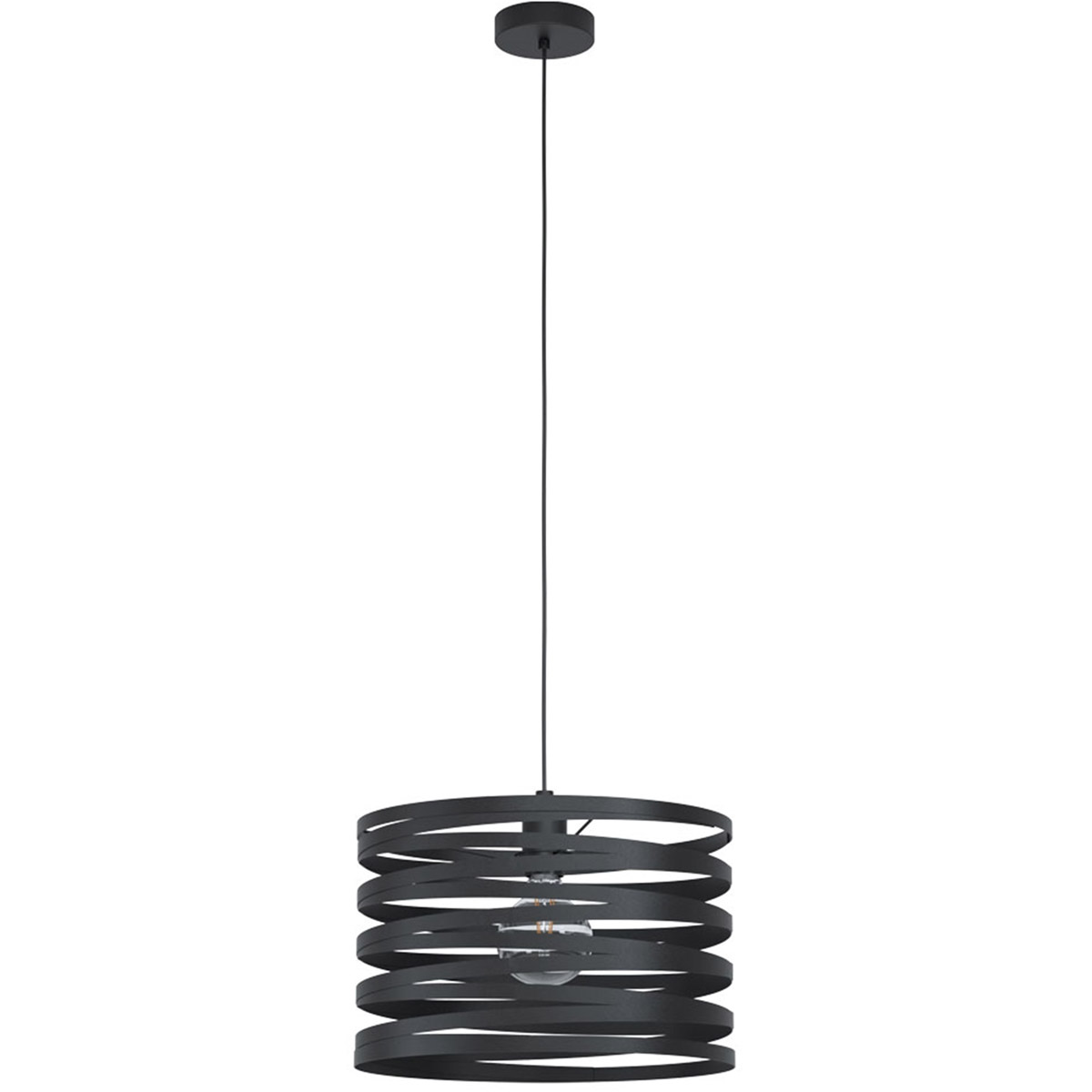 Cremella 1 Light 14.6 inch Black Pendant Ceiling Light