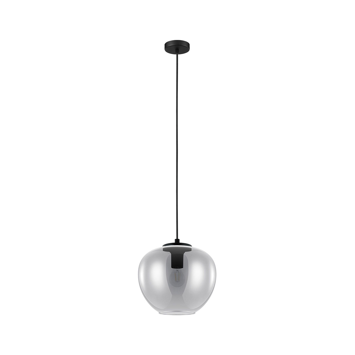 Priorat 1 Light 11 inch Black Mini Pendant Ceiling Light