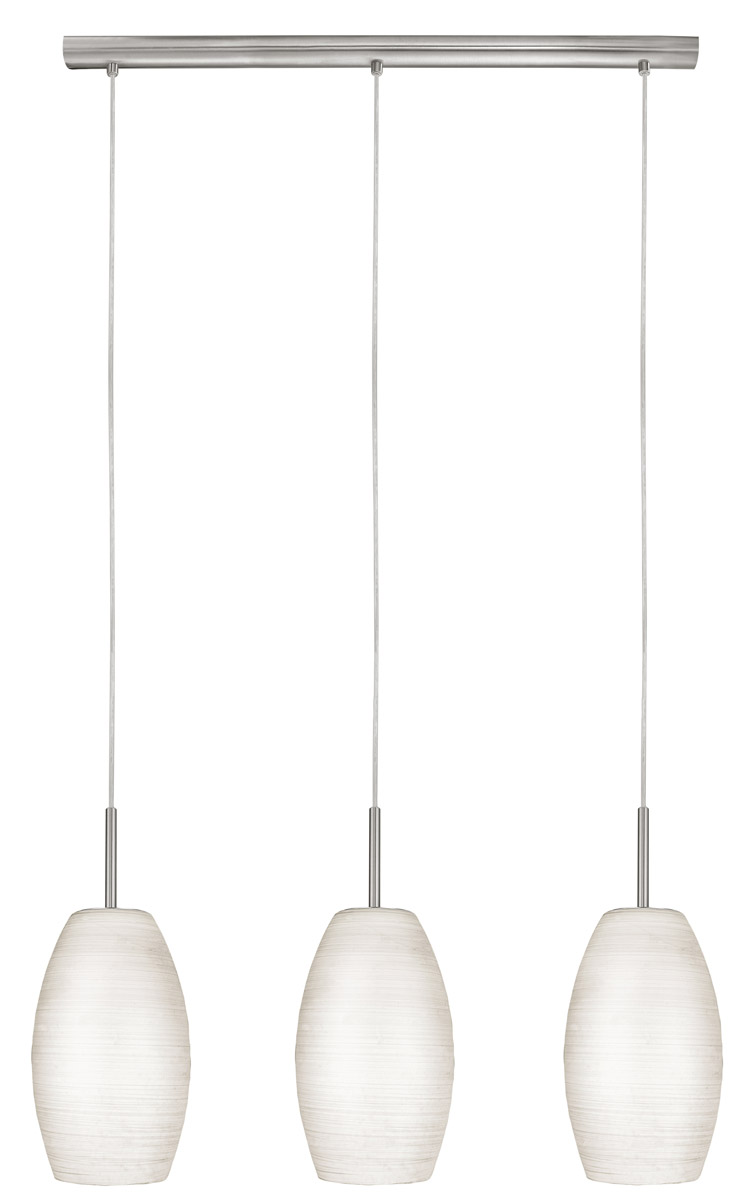 Batista 1 3 Light 28 inch Matte Nickel Trestle Hanging Light Ceiling Light
