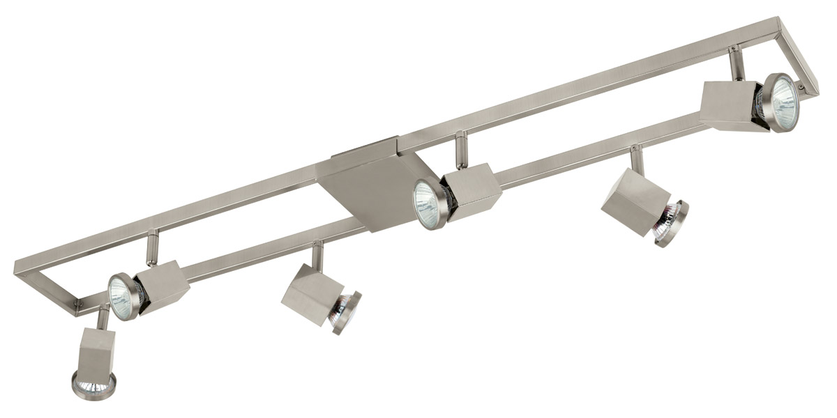 Zeraco 6 Light 120 Matte Nickel Track Light Ceiling Light
