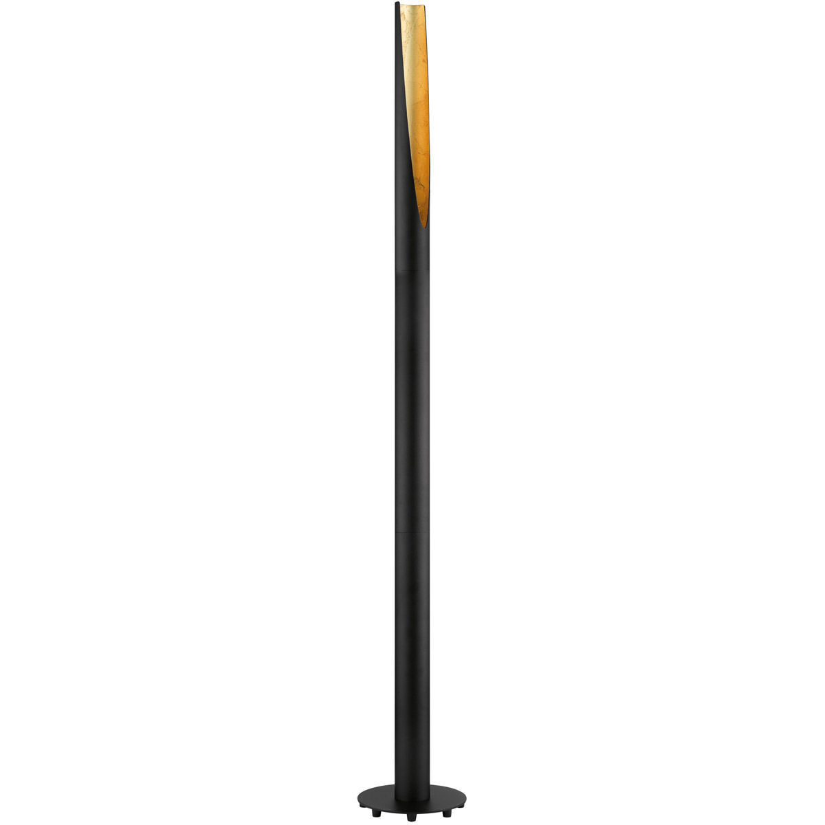 Barbotto 53.86 inch 10.00 watt Black and Gold Floor Lamp Portable Light