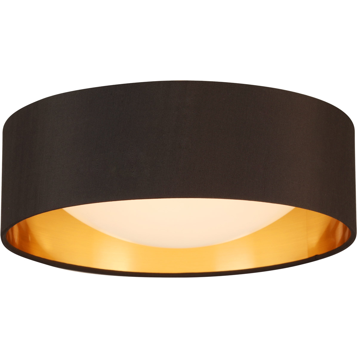 Orme LED 12.4 inch Black/Gold Flush Mount Ceiling Light