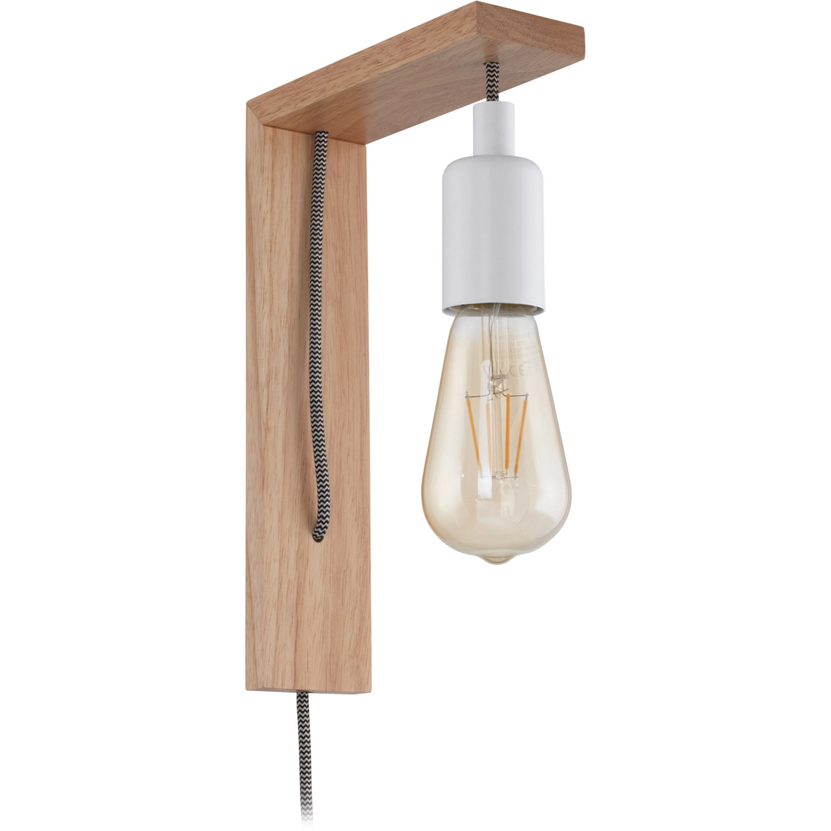 Timber wall light hot sale