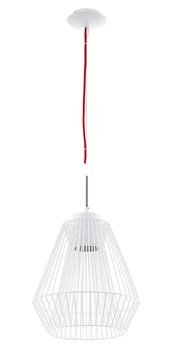 Piastre 1 Light 11 inch White Pendant Ceiling Light