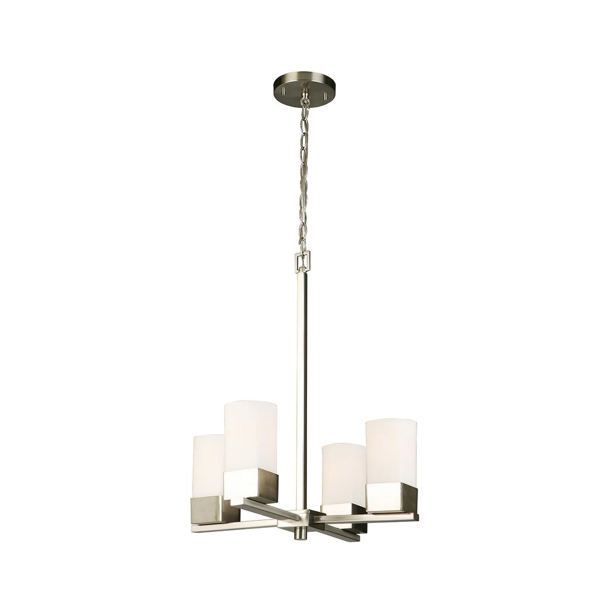 Novela 4 Light 18.38 inch Brushed Nickel Chandelier Ceiling Light