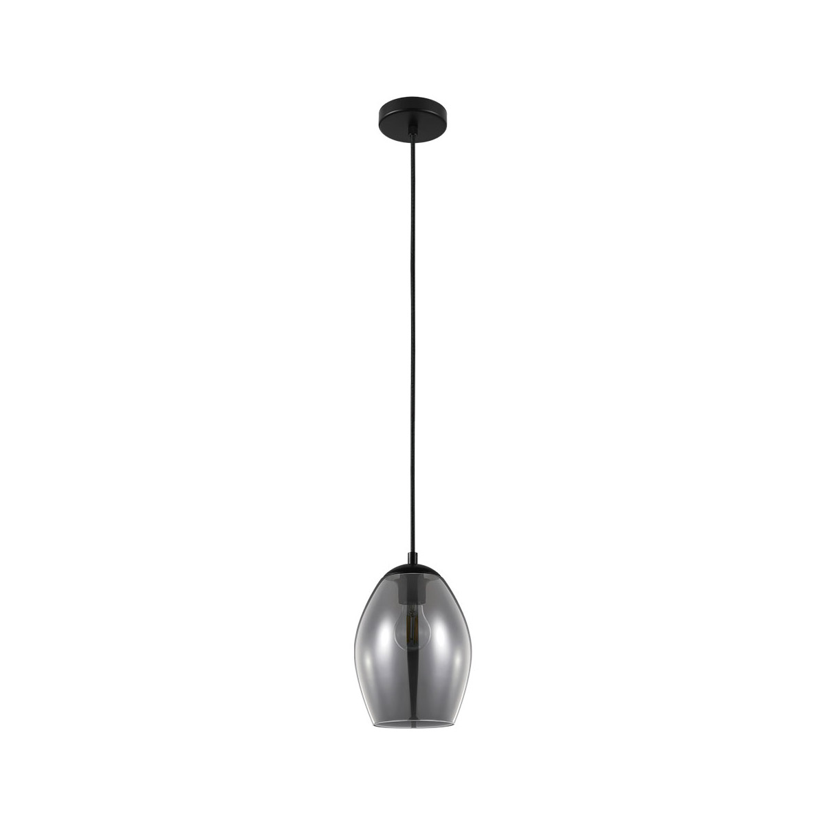 Estanys 1 Light 7.5 inch Matte Black Pendant Ceiling Light