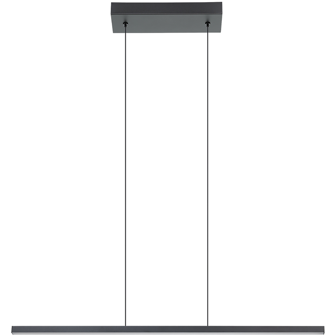 Amrisa LED 1 inch Black Linear Pendant Ceiling Light
