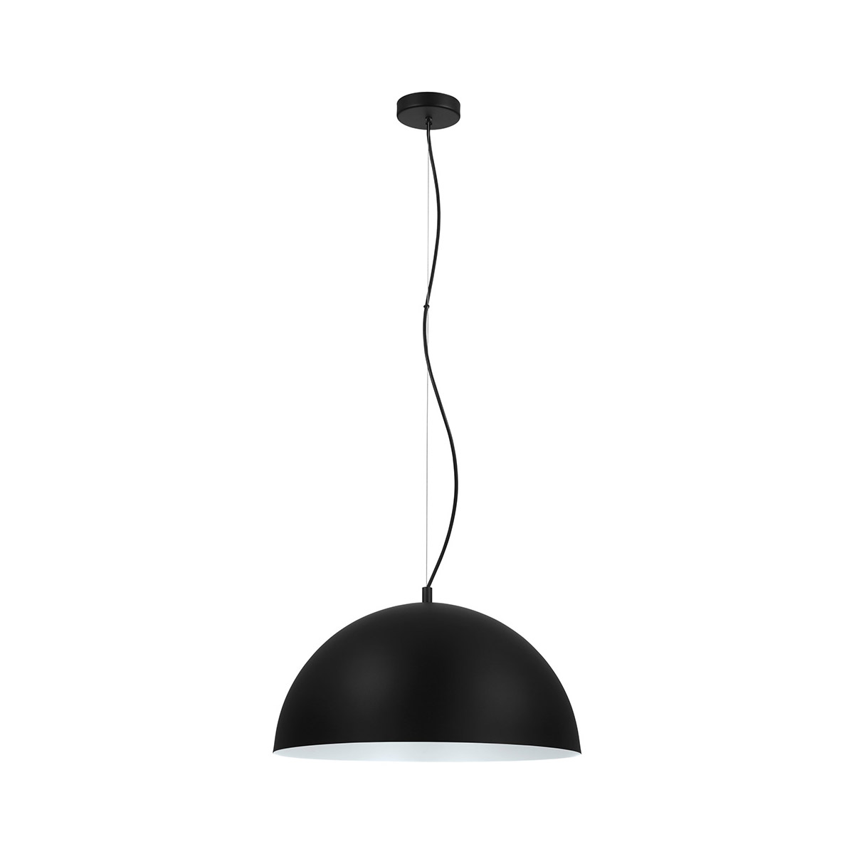 Rafaelino 1 Light 21 inch Black and White Bowl Pendant Ceiling Light