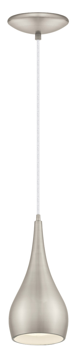 Eglo Reale 1-Light Mini Pendant in Matte Nickel 92076A