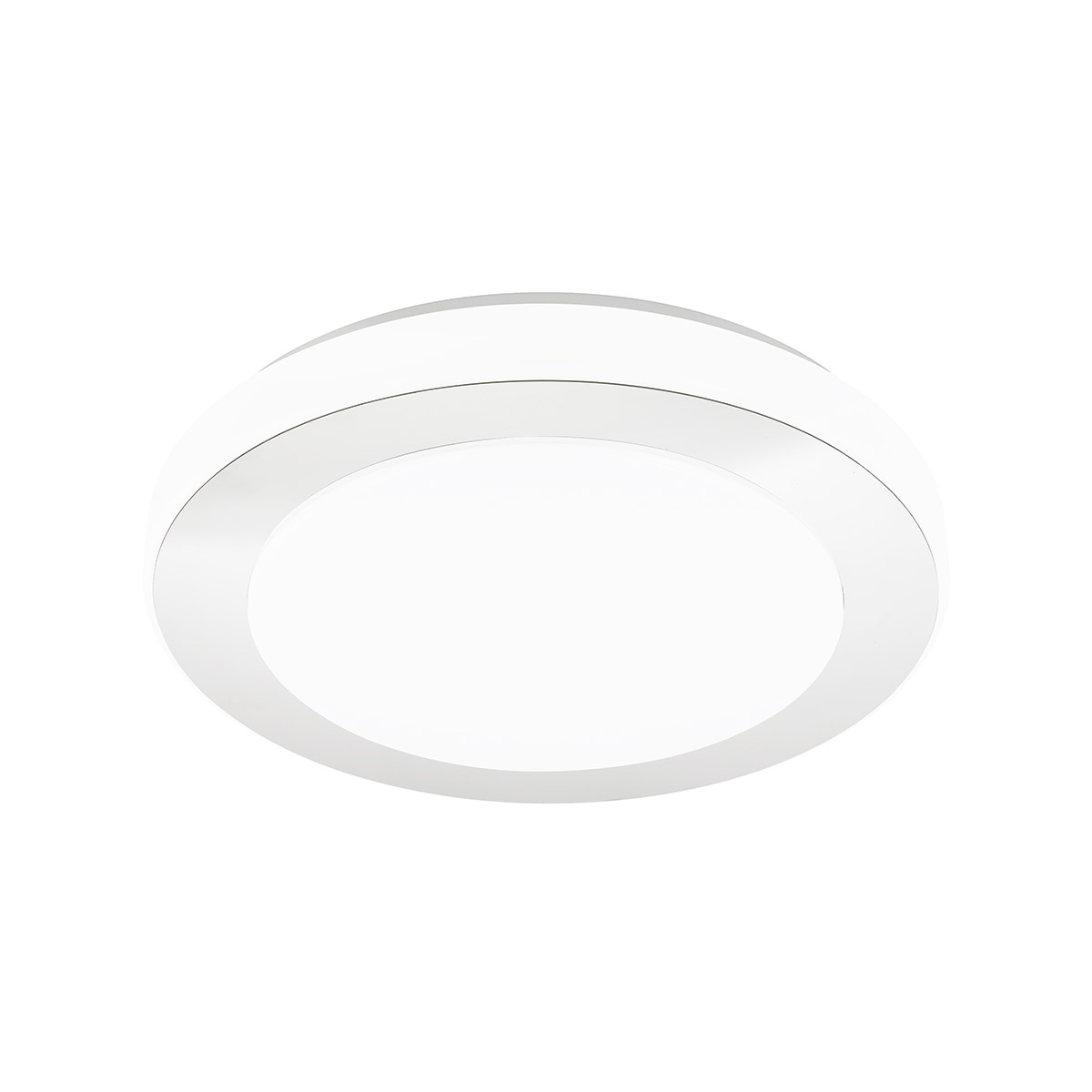 LED Carpi LED 15.15 inch Chrome and White Flush Mount Ceiling Light