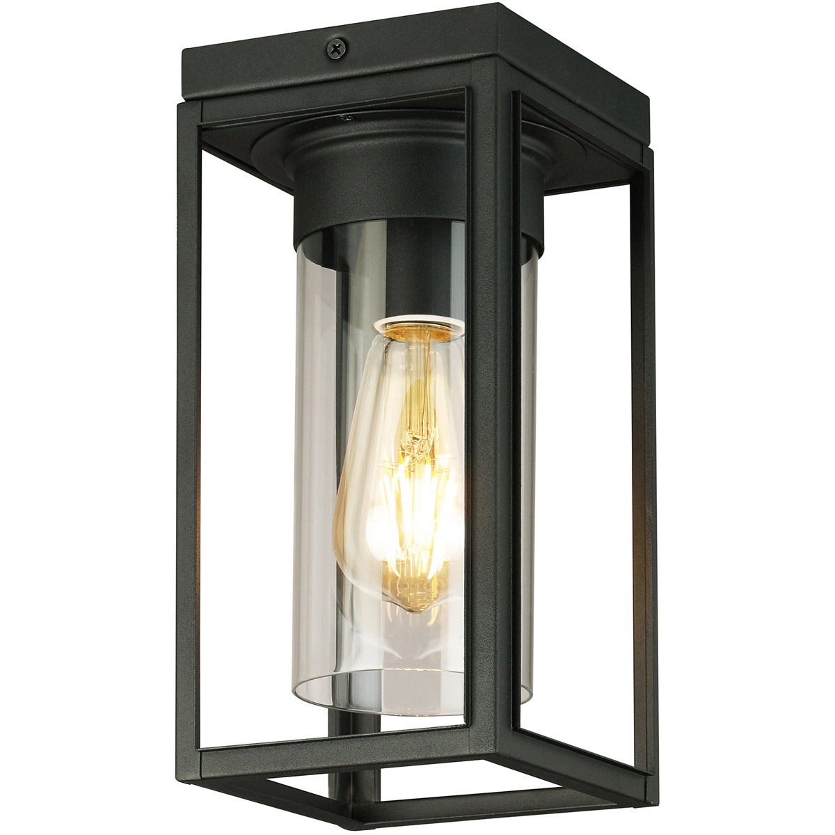 Eglo 203667A Walker Hill 1 Light 5.37 inch Matte Black