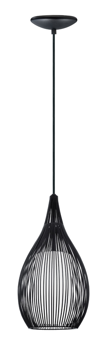 Razoni 1 Light 7.5 inch Black Mini Pendant Ceiling Light
