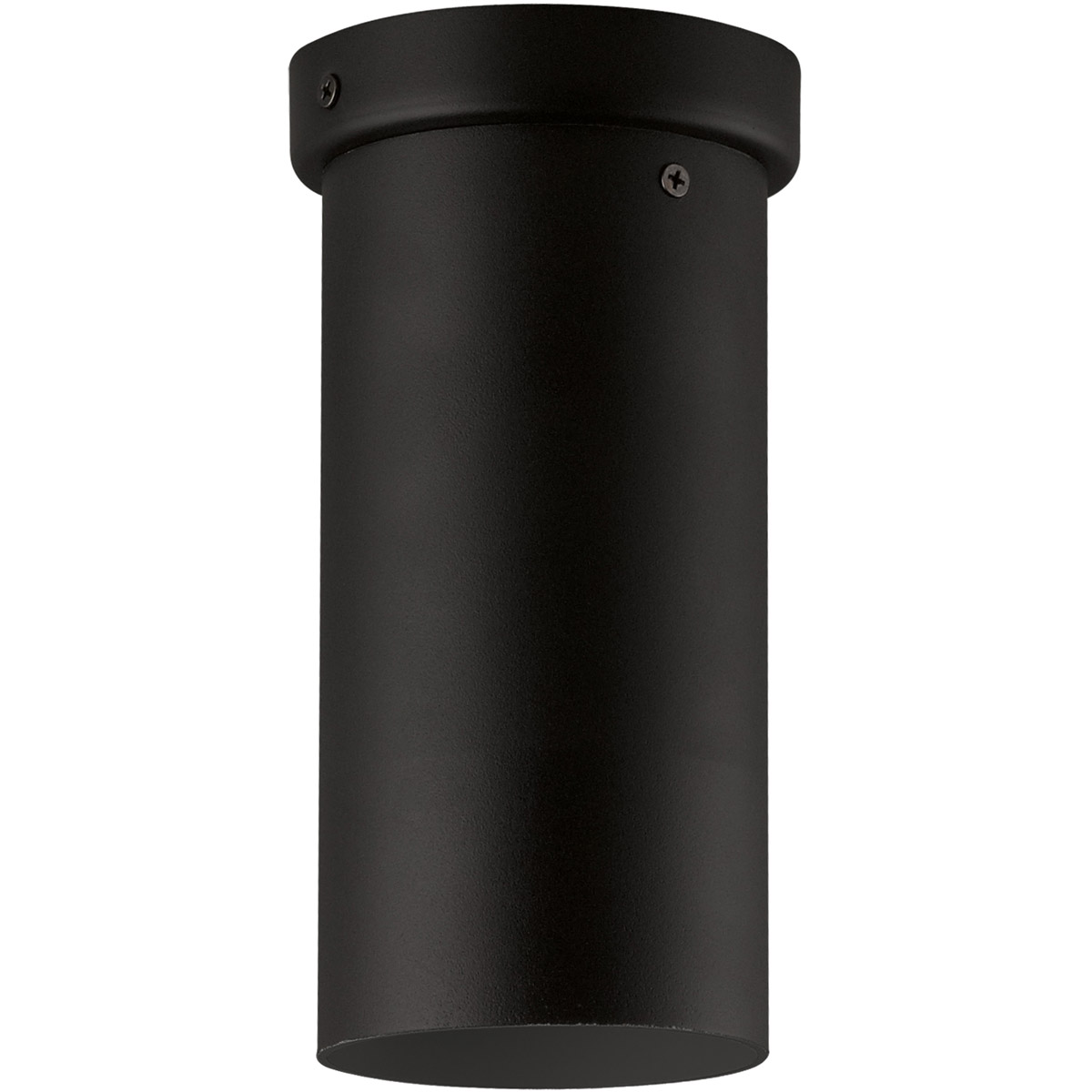Tortoreto 1 Light 3.94 inch Matte Black Tubular Flush Mount Ceiling Light