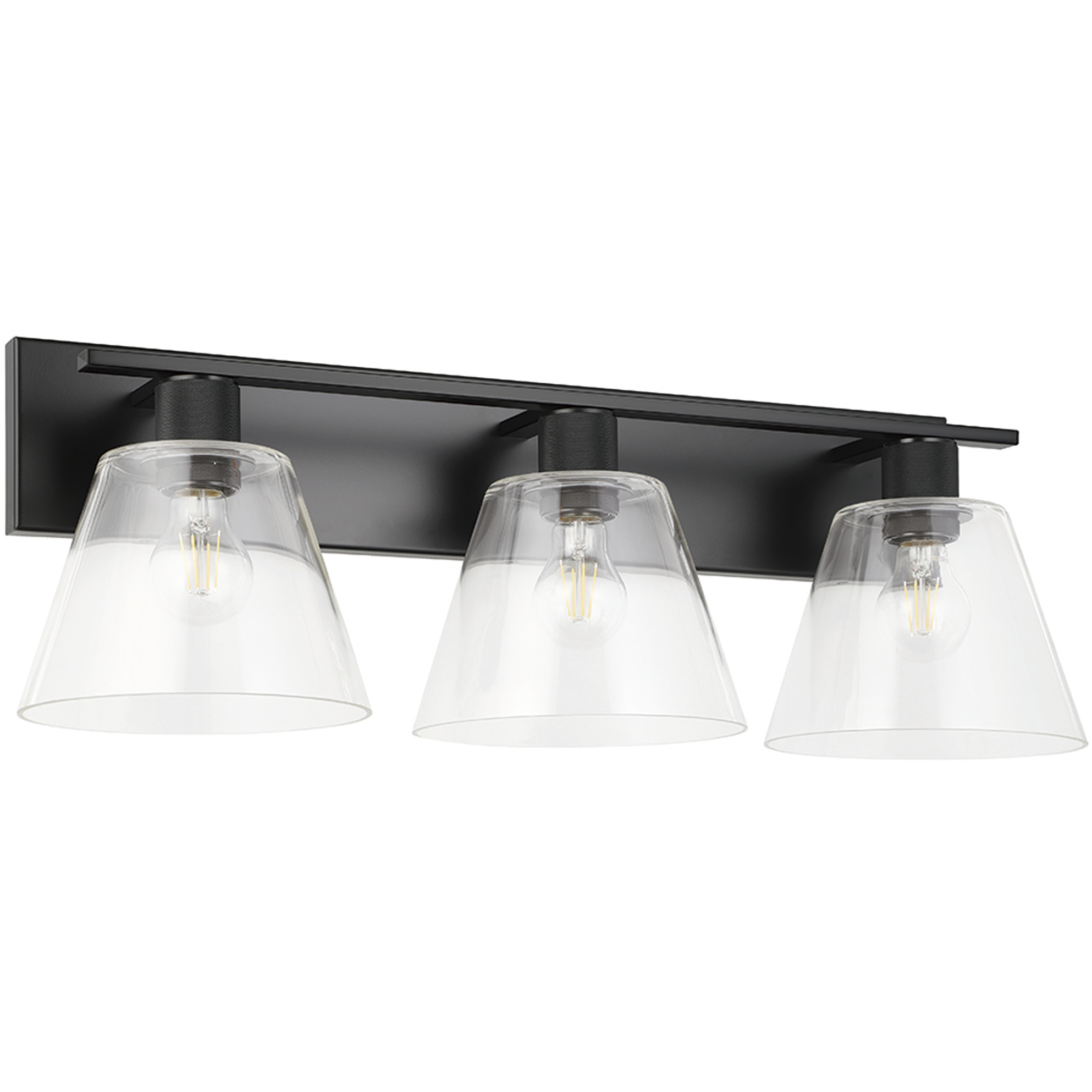 Copley 3 Light 8.35 inch Matte Black Bath Vanity Wall Light