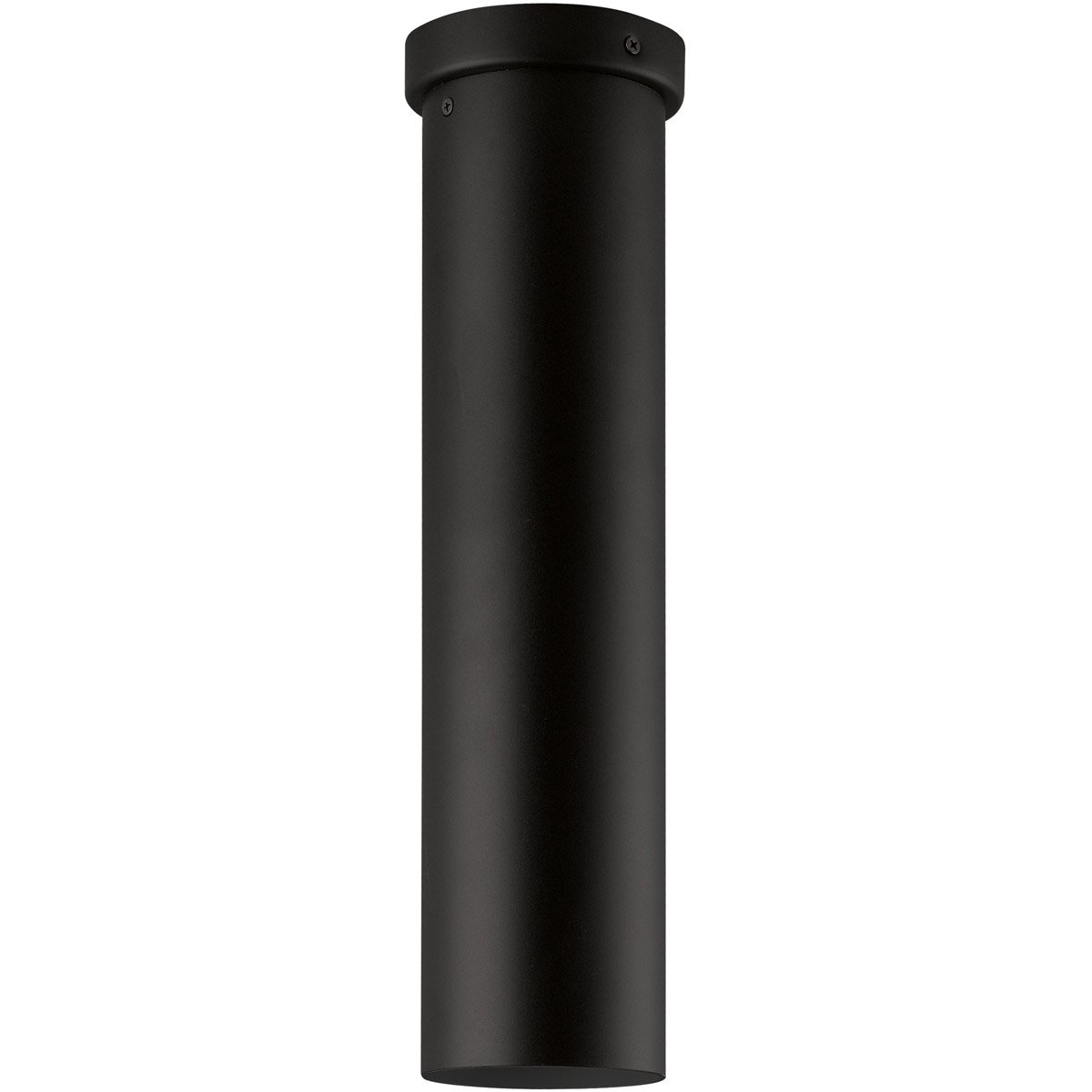 Tortoreto 1 Light 3.94 inch Matte Black Tubular Flush Mount Ceiling Light