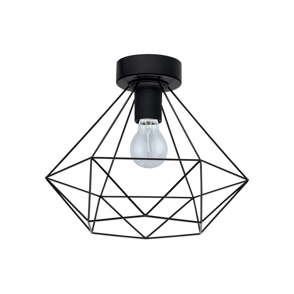 Tarbes 1 Light 12.87 inch Matte Black Flush Mount Ceiling Light