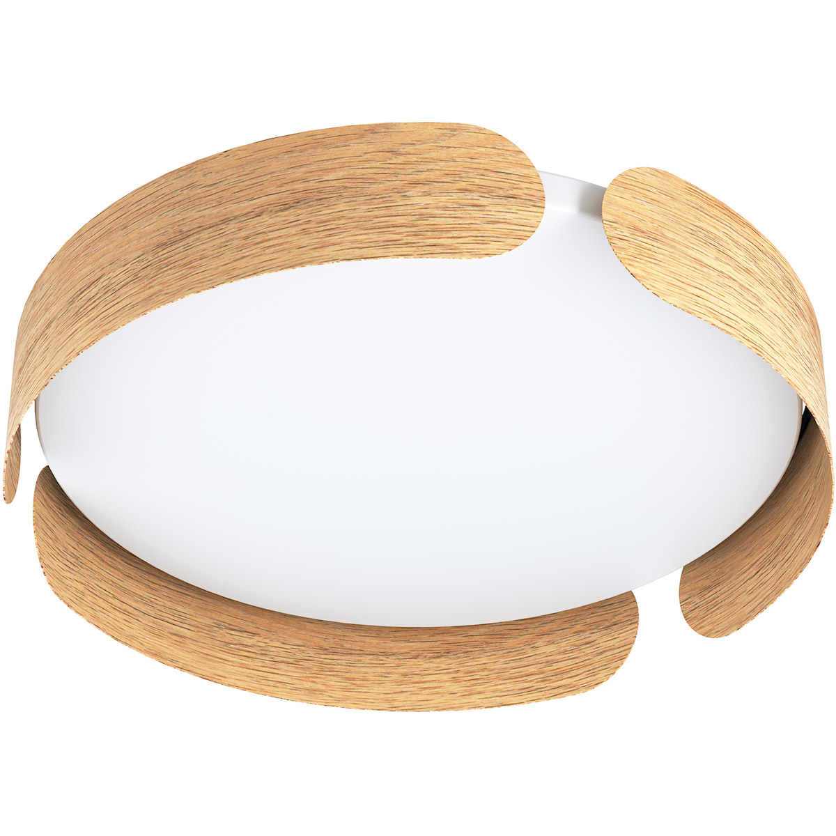 Valcasotto 1 Light 14 inch Wood Color Flush Mount Ceiling Light